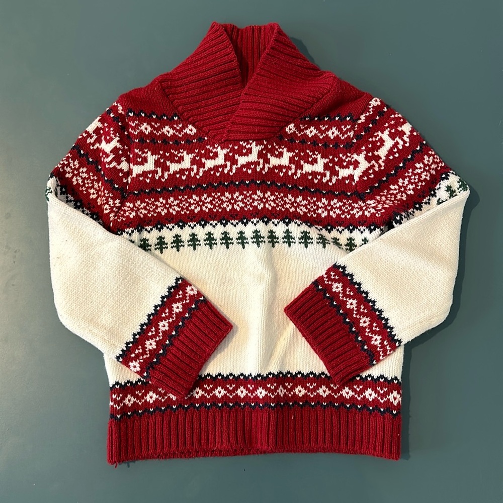 Soft holiday sweater for toddler